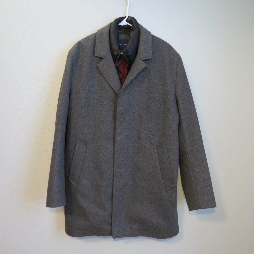 Cole Haan Wool Blend Jacket w/ Removable Down Bib